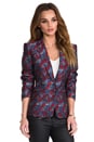 view 3 of 7 Kamryn Blazer in Dark Navy Multi