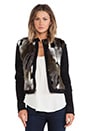 view 1 of 7 Faux Fur Dimitri Jacket in Dark Fatigue Combo