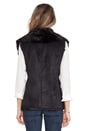 view 4 of 4 Stefano Faux Fur Vest in Black