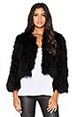 view 1 of 4 Margaret Maribou Feathered Jacket in Black
