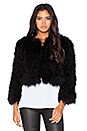 view 2 of 4 Margaret Maribou Feathered Jacket in Black