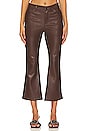 view 1 of 4 Faux Leather Pant in Chocolate