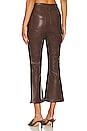 view 3 of 4 Faux Leather Pant in Chocolate