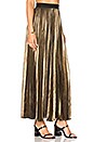 view 2 of 4 Pleated Maxi Skirt in Black Gold