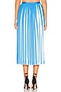view 3 of 4 Pleated Midi Skirt in French Blue Combo