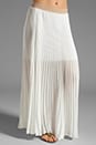 view 1 of 6 Pleated Maxi Skirt in White