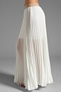 view 2 of 6 Pleated Maxi Skirt in White
