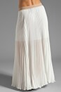 view 3 of 6 Pleated Maxi Skirt in White
