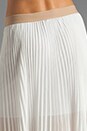 view 6 of 6 Pleated Maxi Skirt in White