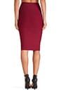 view 3 of 3 Leger Pencil Skirt in Deep Cranberry