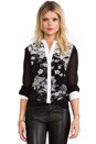 view 1 of 6 Keline Button Up Top in Black Combo