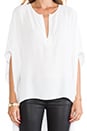 view 5 of 5 Neda Keyhole Blouse in White