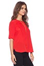 view 2 of 5 Marrisa Woven Top in Jewel Red