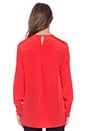 view 3 of 5 Marrisa Woven Top in Jewel Red