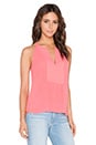 view 2 of 3 Split Front Halter Tank in Coral Reef