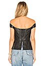 view 3 of 4 Hadli Tie Front Bustier in Black