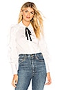 view 2 of 5 BLUSA RUFFLE in White