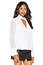 view 2 of 4 Tie Neck Blouse in Optic White