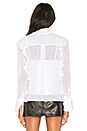 view 3 of 4 Tie Neck Blouse in Optic White
