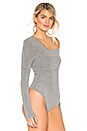 view 3 of 5 Knit Bodysuit in Heather Grey
