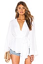 view 1 of 4 Wrap Blouse in Optic White