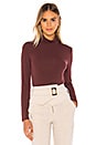 view 1 of 4 Turtleneck Tee in Bittersweet Chocolate
