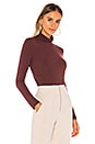 view 2 of 4 Turtleneck Tee in Bittersweet Chocolate