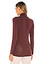 view 3 of 4 Turtleneck Tee in Bittersweet Chocolate