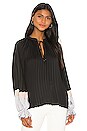 view 2 of 5 Colorblock Blouse in Black Combo