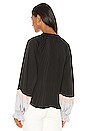 view 4 of 5 Colorblock Blouse in Black Combo