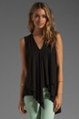 view 1 of 3 Asymmetrical Hem Top in Black