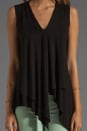 view 3 of 3 Asymmetrical Hem Top in Black