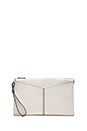 view 1 of 4 Angled Slip Pocket Clutch in White