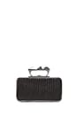 view 2 of 5 Baguette Knuckle Duster Clutch in Black