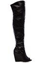 view 1 of 5 BOTTES AU-DESSUS DU GENOU ET SEMELLE COMPENSÉE GIAN in Black
