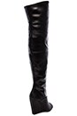 view 4 of 5 BOTTES AU-DESSUS DU GENOU ET SEMELLE COMPENSÉE GIAN in Black