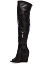 view 5 of 5 BOTTES AU-DESSUS DU GENOU ET SEMELLE COMPENSÉE GIAN in Black