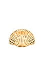 view 3 of 3 Shell Hair Clip in Gold