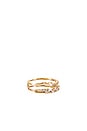 view 2 of 3 Clara Baguette Ring in Gold