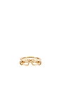 view 3 of 3 Clara Baguette Ring in Gold