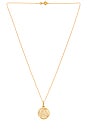 view 1 of 2 Initial Medallion Necklace in Gold