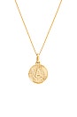 view 2 of 2 Initial Medallion Necklace in Gold