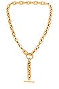 view 1 of 2 Cameron Toggle Lariat Necklace in Gold