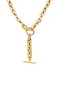view 2 of 2 Cameron Toggle Lariat Necklace in Gold