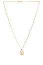 view 1 of 3 Royal Initial Card Necklace in Gold