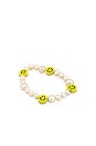 view 1 of 2 Smiley Face Bracelet in White