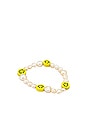 view 2 of 2 Smiley Face Bracelet in White