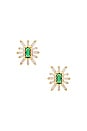 view 1 of 2 Esmeralda Studs in Gold