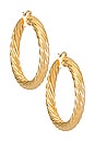 view 1 of 3 Milan Large Hoops in Gold
