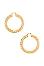 view 2 of 3 Milan Large Hoops in Gold